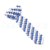Father's Day Round Glass Seed Beaded Necktie Pendants PALLOY-MZ00731-3