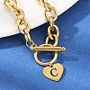 Golden 304 Stainless Steel Charm Bracelets NJEW-K284-01G-C-3