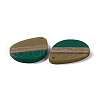 Opaque Resin & Walnut Wood Pendants RESI-M027-04A-3