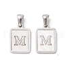 304 Stainless Steel Pave Shell Pendants STAS-G327-01P-M-1