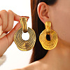 Alloy Dangle Stud Earrings WG1C64B-01-1