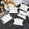 100Pcs Paper Bracelet Display Cards CDIS-WH0027-11B-01-4