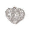 Non-Tarnish 304 Stainless Steel Pendants STAS-P316-10P-2