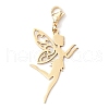 Fairy 201 Stainless Steel Pendant Decoration HJEW-JM02835-02-1