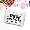Nurse Printed PU Leather Makeup Bags AJEW-WH20027-002-5