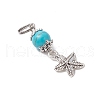 8Pcs Sea Animal Theme Tibetan Style Alloy Charms PALLOY-JF03505-4