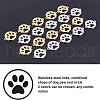 Unicraftale 20Pcs 2 Style 201 Stainless Steel Links Connectors STAS-UN0027-20-4