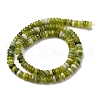Natural Xiuyan Jade Beads Strands G-L624-H05-6x2mm-3