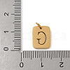 304 Stainless Steel Charms STAS-R001-01G-G-3