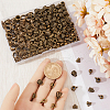 SOFPLATE 300Pcs 5 Styles Tibetan Style Alloy Tube Bails TIBE-SP0001-03AB-3