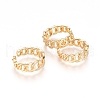 Adjustable Brass Finger Rings RJEW-G096-35G-1