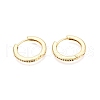 Brass Micro Pave Cubic Zirconia Hoop Earrings for Women EJEW-N054-57G-2