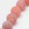 Natural Crackle Agate Beads Strands G-G055-6mm-11-1