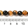 Natural Agate(Dyed & Heated) Beads Strands G-H066-B06-02-5