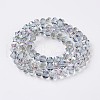 Electroplate Glass Beads Strands EGLA-L012-A-FR03-3