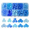 250Pcs Transparent & Opaque Acrylic Beads and Plastic Beads Kits DIY-FS0006-08-1
