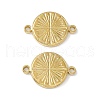 PVD Vacuum Plating 304 Stainless Steel Connector Charms STAS-G278-15G-2