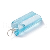 Electroplated Natural Quartz Pendants PALLOY-JF01263-5