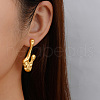 Elegant Stainless Steel Irregular Stud Earrings YS1424-1