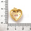 Brass Micro Pave Cubic Zirconia Pendants KK-U033-18G-01-3