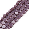 Opaque Solid Color Glass Beads Strands GLAA-N052-05B-A07-1