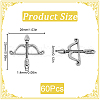 SUNNYCLUE 60Pcs Tibetan Style Alloy Pendants TIBEP-SC0002-98-2