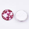 Flatback Glass Cabochons for DIY Projects GGLA-S037-03-18mm-2