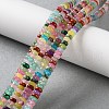 Dyed Natural White Jade & Natural Red Jasper & Synthetic Malachite Beads Strands X-G-B135-C01-01-1