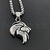 Fashionable Stainless Steel Lion Head Pendant Necklaces for Men OD7847-2