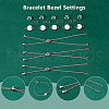 20Pcs 304 Stainless Steel Slider Cable Chain Slider Bracelet Makings DIY-DC00001-6
