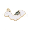 Alloy Enamel Pendants PALLOY-V003-03G-01-2