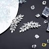 Fingerinspire 1Pair Alloy Rhinestone Shoe Buckle Clasps FIND-FG0001-18-5