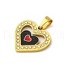 304 Stainless Steel Enamel Pendants STAS-S163-09A-G-2