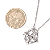 3Pcs 3 Sizes 304 Stainless Steel Macrame Pouch Empty Stone Holder Necklace Making NJEW-JN05240-4