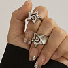 Star Alloy Adjustable Cuff Rings FS-WGD4FE5-15-1