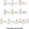 80 PCS 304 Stainless Steel Flower Bead Cap STAS-UN0004-42-3