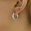 Non-Tarnish 304 Stainless Steel Hoop Earrings PF4173-2-2