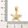 Brass Micro Pave Clear Cubic Zirconia Pendants KK-Q040-01G-G-3