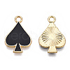 Barrel Plating Alloy Pendants X-ENAM-T011-203-02-1