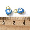Brass Enamel Charms KK-S518-03I-G-3