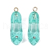 Transparent Resin Rhinestone Pendants RESI-Q021-01D-1