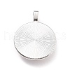 Tibetan Style Alloy Resin Pendants PALLOY-P276-01AS-3