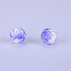 Printed Round Silicone Focal Beads SI-JX0056A-35-1