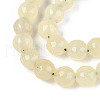 Dyed Natural White Jade Beads Strands G-T139-8mm-60-13-3
