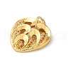 Rack Plating Brass Micro Pave Cubic Zirconia Pendants KK-K377-46G-2
