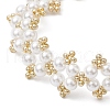 Shell Pearl Beaded Bracelets for Women BJEW-MZ00116-3