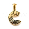 Golden 304 Stainless Steel Pendants STAS-K300-01G-C-1