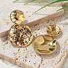 304 Stainless Steel Enamel Stud Earrings EJEW-Z084-15G-04-3