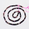 Natural Tourmaline Round Bead Strands X-G-I162-01-4mm-2
