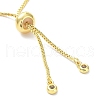 Long-Lasting Plated Brass Round Bead Slider Beacelets for Women Men BJEW-E089-01G-04-3